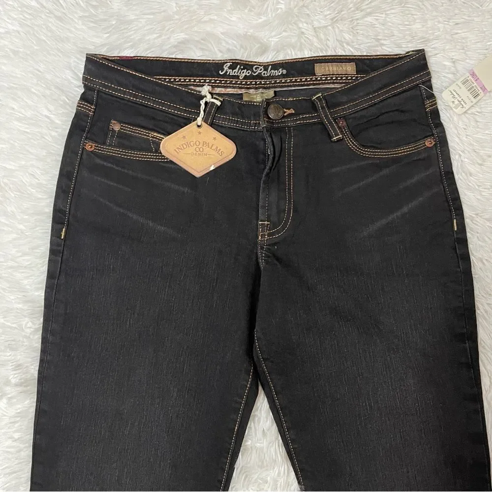 6L NWT Indigo Palms Gabbiano‎ Boot cut Jeans 6 Long A Tommy Bahama Company